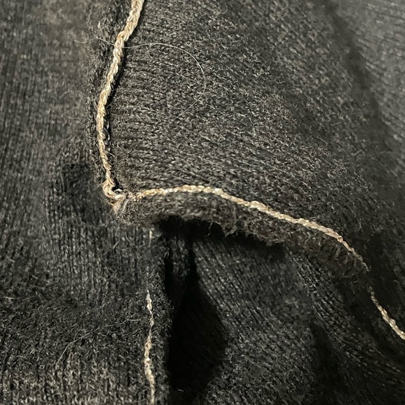 Spiritual Gangster Soft Oversized Gray Cotton sweater with gold thread piping. S - Picture 1 of 13